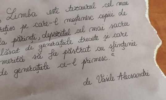 limba. Vasile Alecsandri